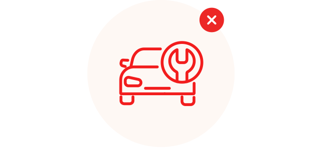 inspeção reprovada com imobilização