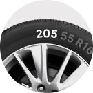 Largura do Pneu Largura do Pneu