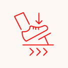 Pedal do travão mais mole